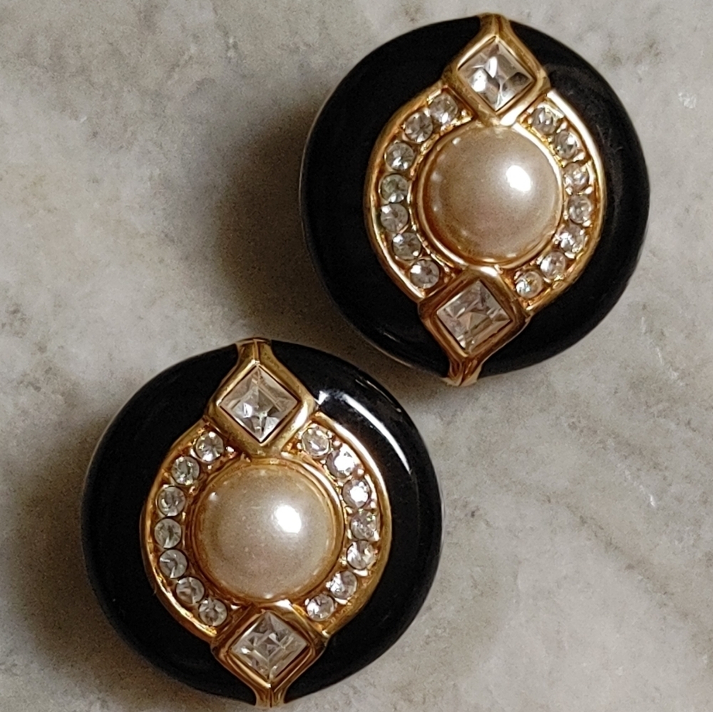VTG Swarovski Clip-on Earrings